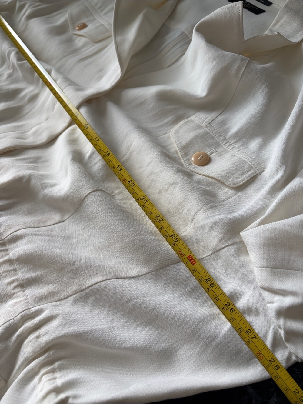 Talbots White Lightweight Drawstring Jacket - Picture 13 of 13